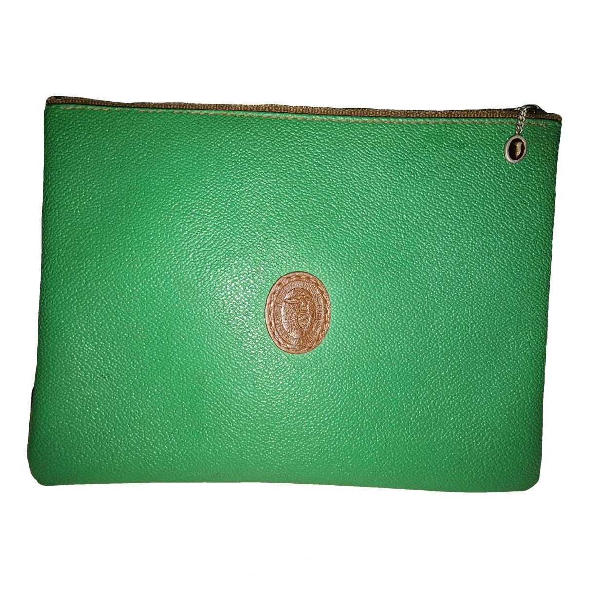 Pre-owned Trussardi Leather Mini Bag In Green