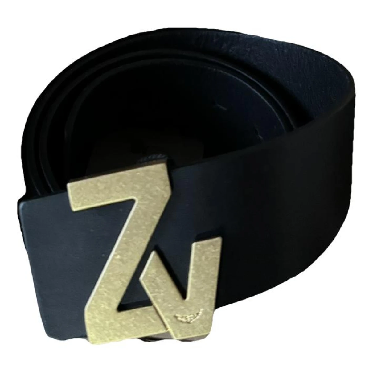 Pre-owned Zadig & Voltaire Leather Belt In Gold