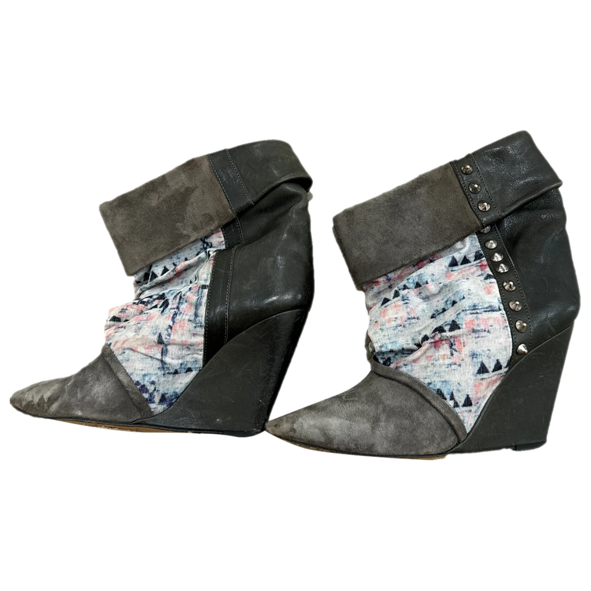 Pre-owned Isabel Marant Leather Western Boots In Other
