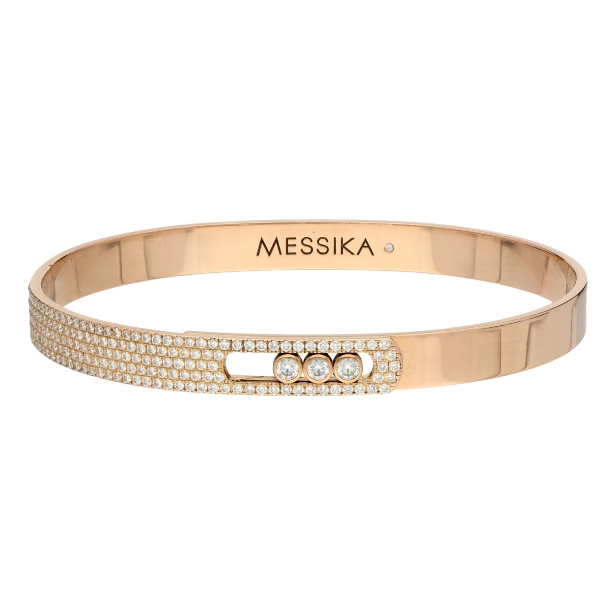 Pre-owned Messika Move Joaillerie Pink Gold Bracelet