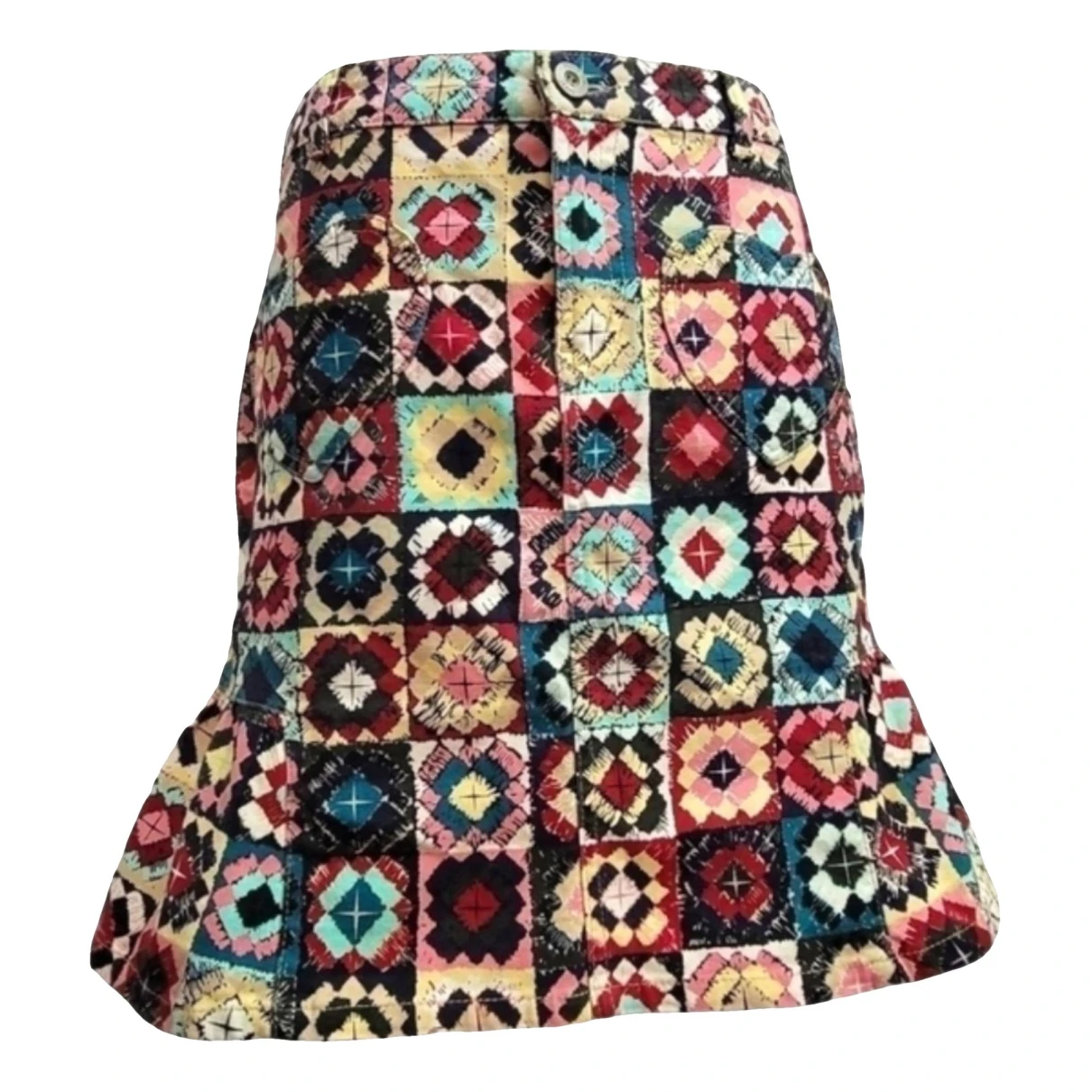 Pre-owned Moschino Mini Skirt In Multicolour