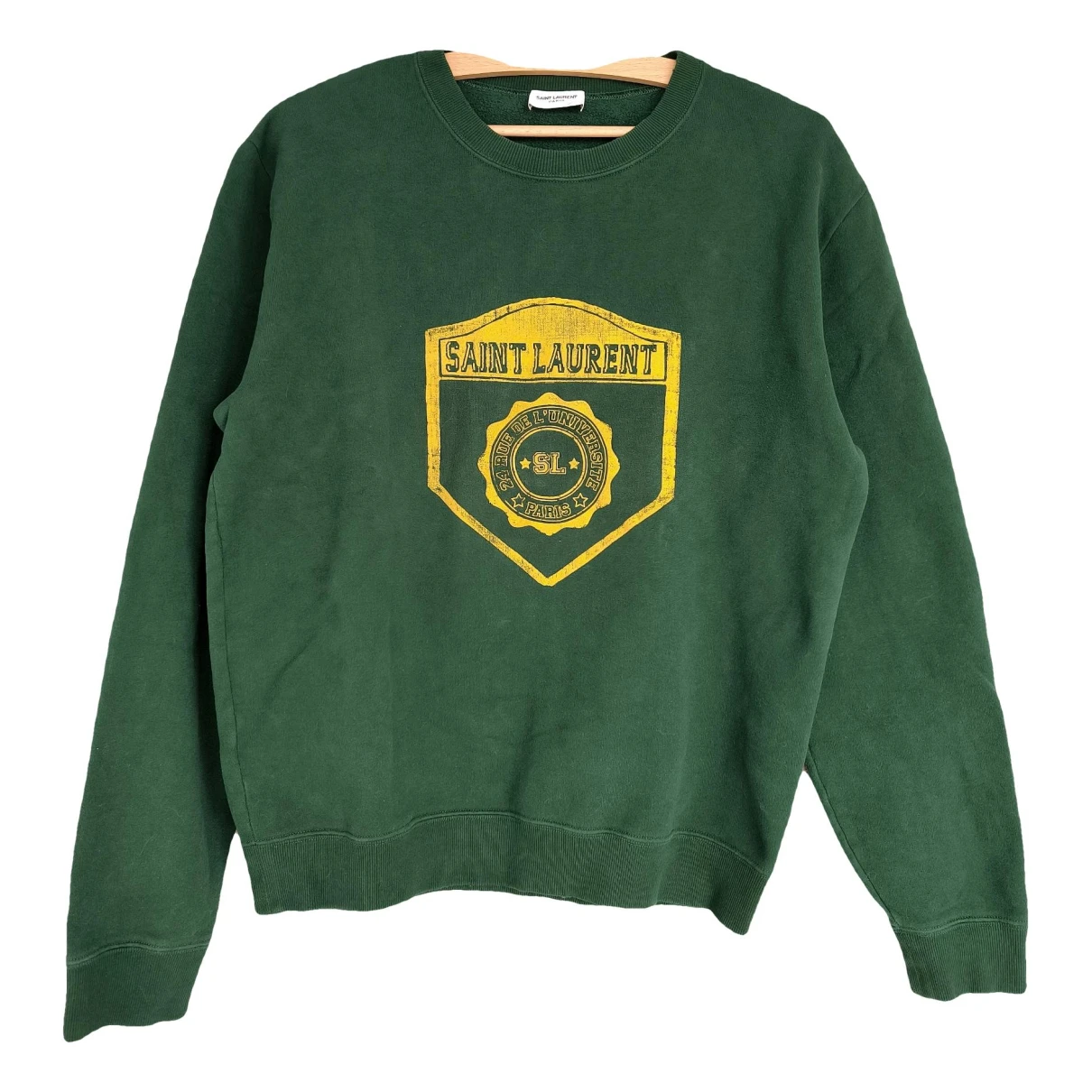 Pre-owned Saint Laurent Sweatshirt In Green