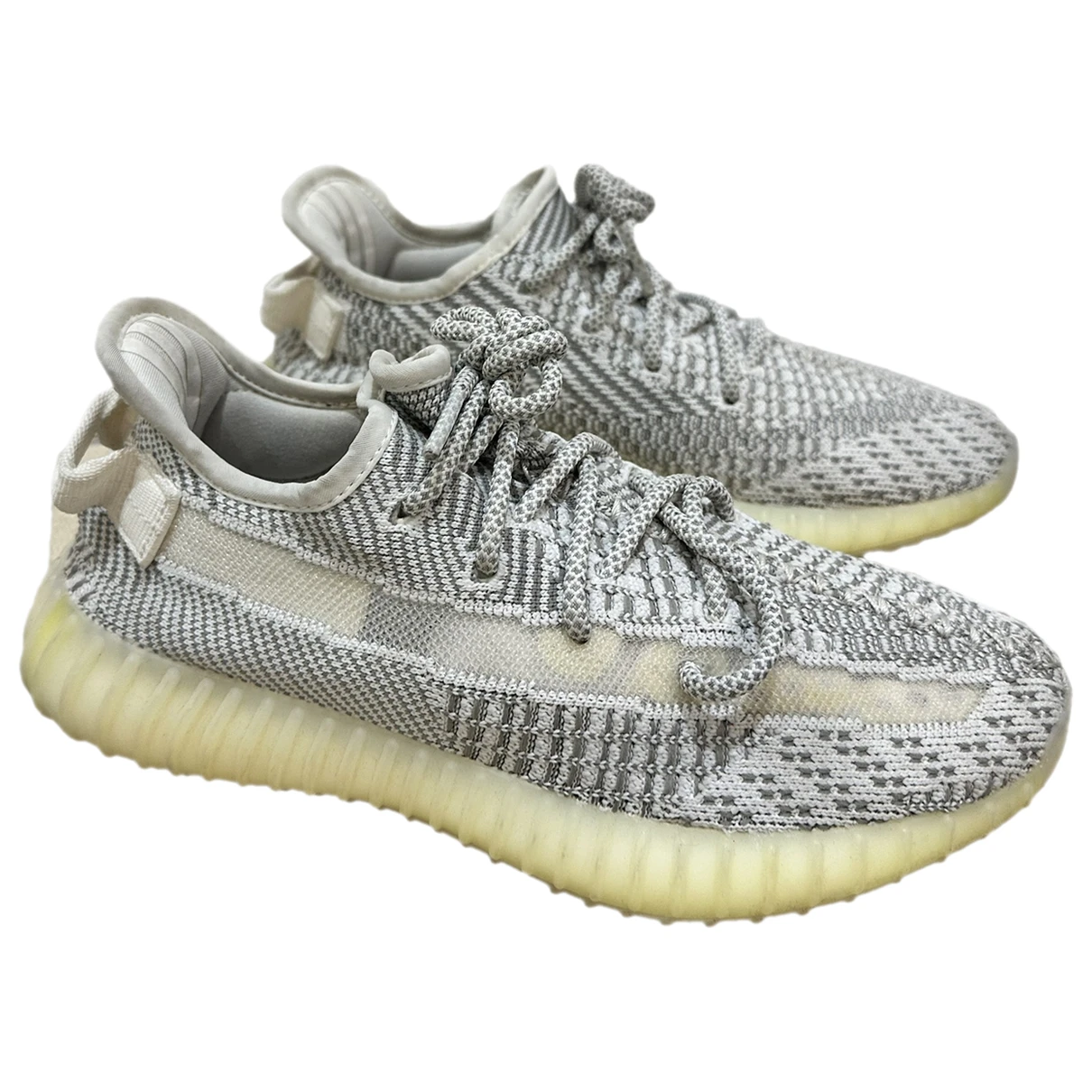 Pre-owned Yeezy X Adidas Boost 350 V1 Cloth Low Trainers In Grey
