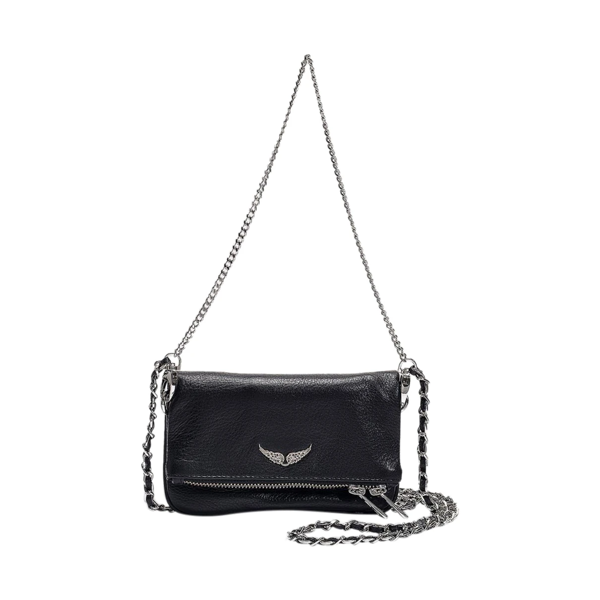 Pre-owned Zadig & Voltaire Leather Crossbody Bag In Black