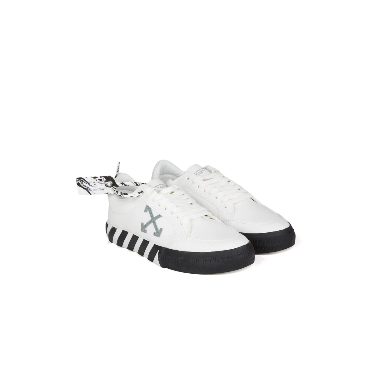 Pre-owned Off-white Leather Low Trainers In White