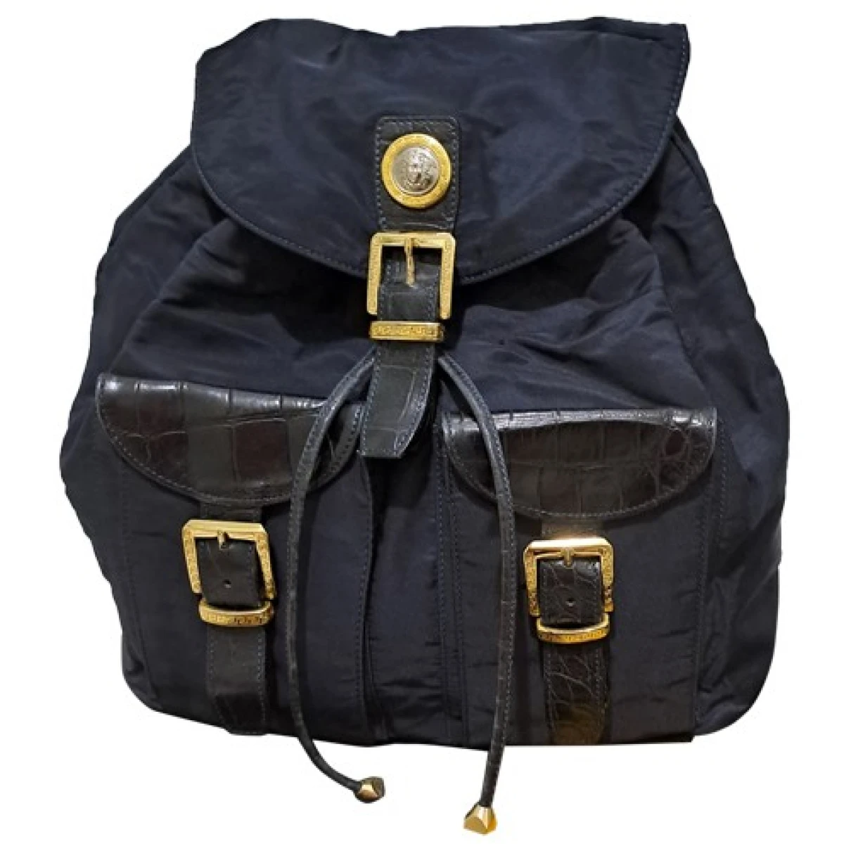 Pre-owned Versace Cloth Backpack In Other