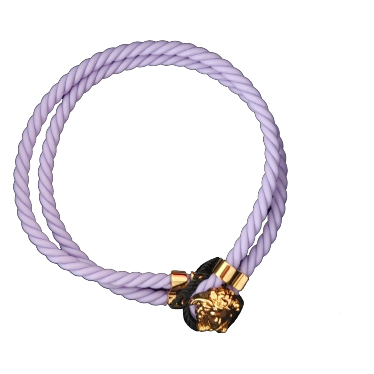 Pre-owned Versace Medusa Bracelet In Purple