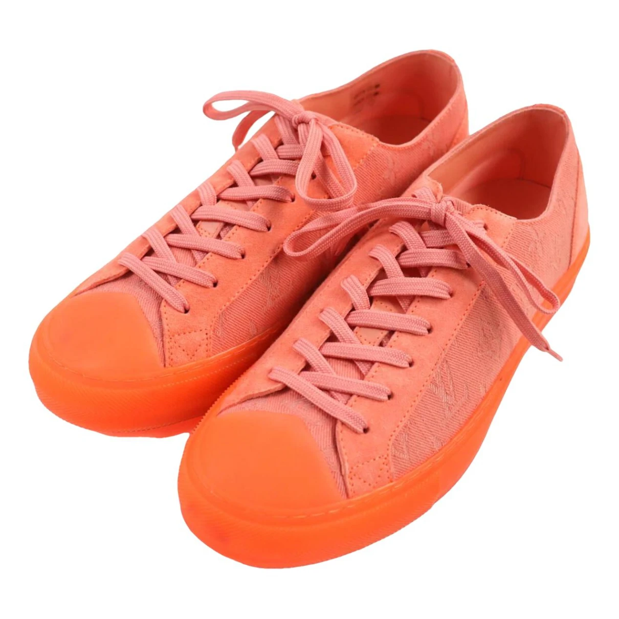 Pre-owned Louis Vuitton Lace Ups In Orange