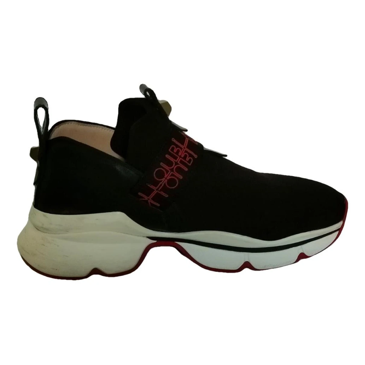 Pre-owned Christian Louboutin Trainers In Black