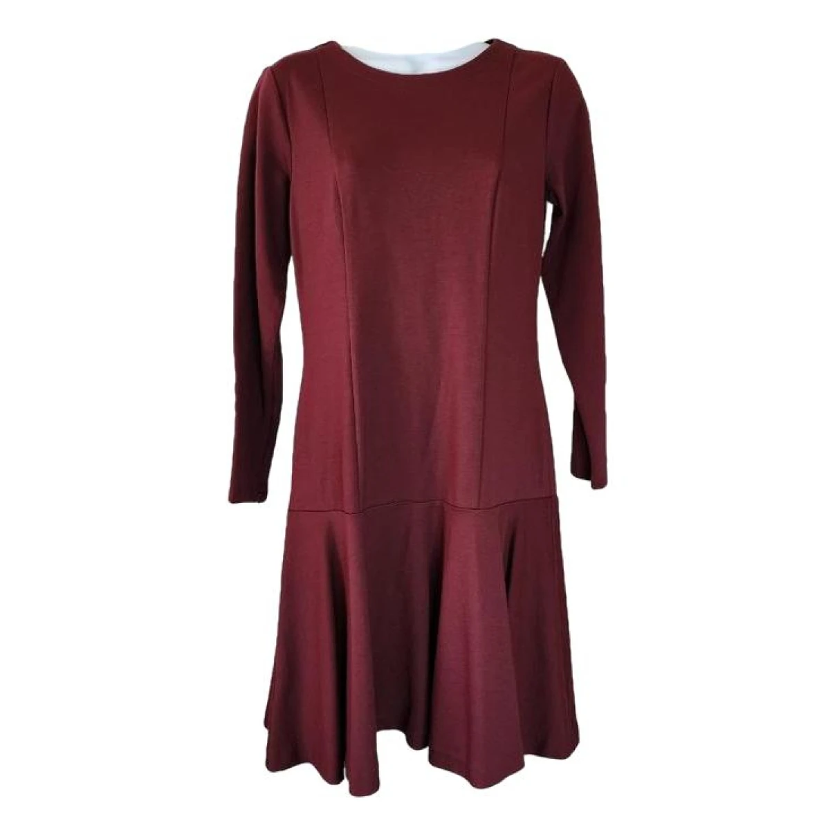 Pre-owned Ann Taylor Mid-length Dress In Burgundy