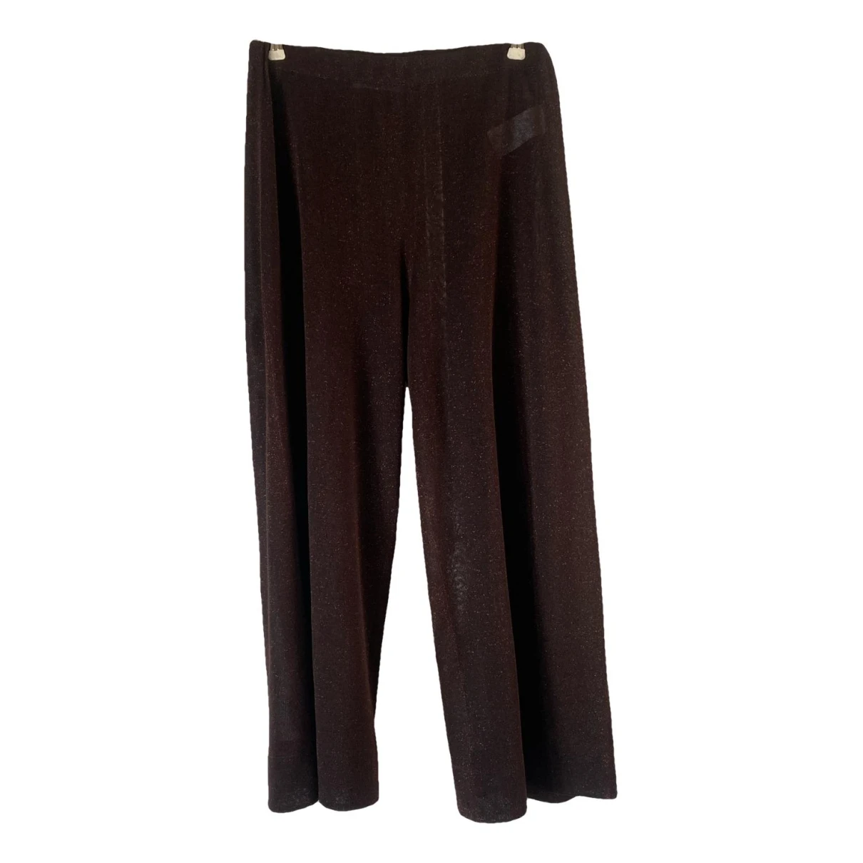 Pre-owned Liviana Conti Large Pants In Brown