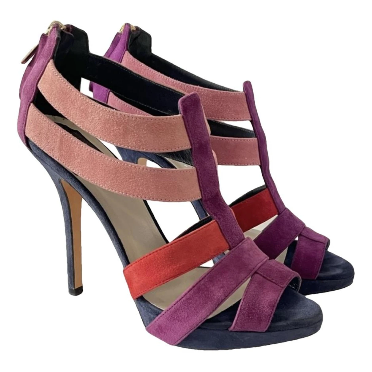 Pre-owned Dior Heels In Purple