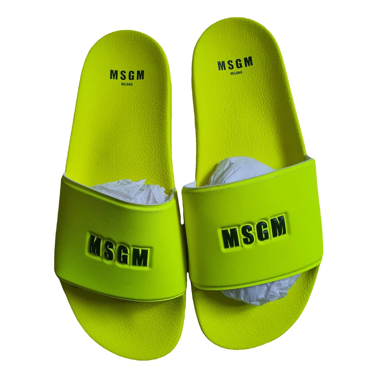Pre-owned Msgm Espadrilles In Green