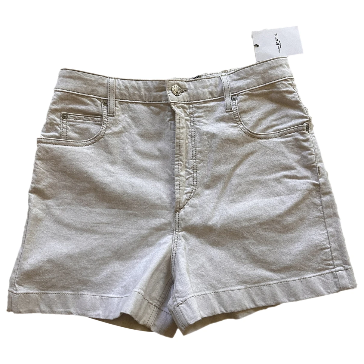Pre-owned Isabel Marant Étoile Shorts In Ecru