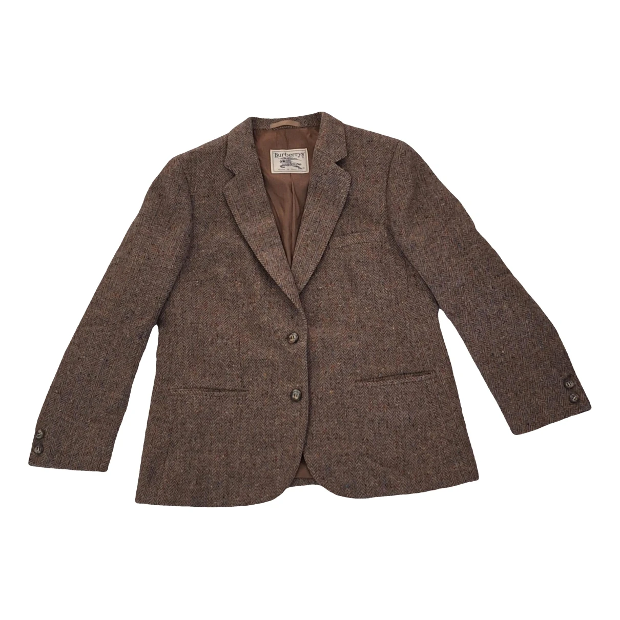 Pre-owned Burberry Wool Short Vest In Beige