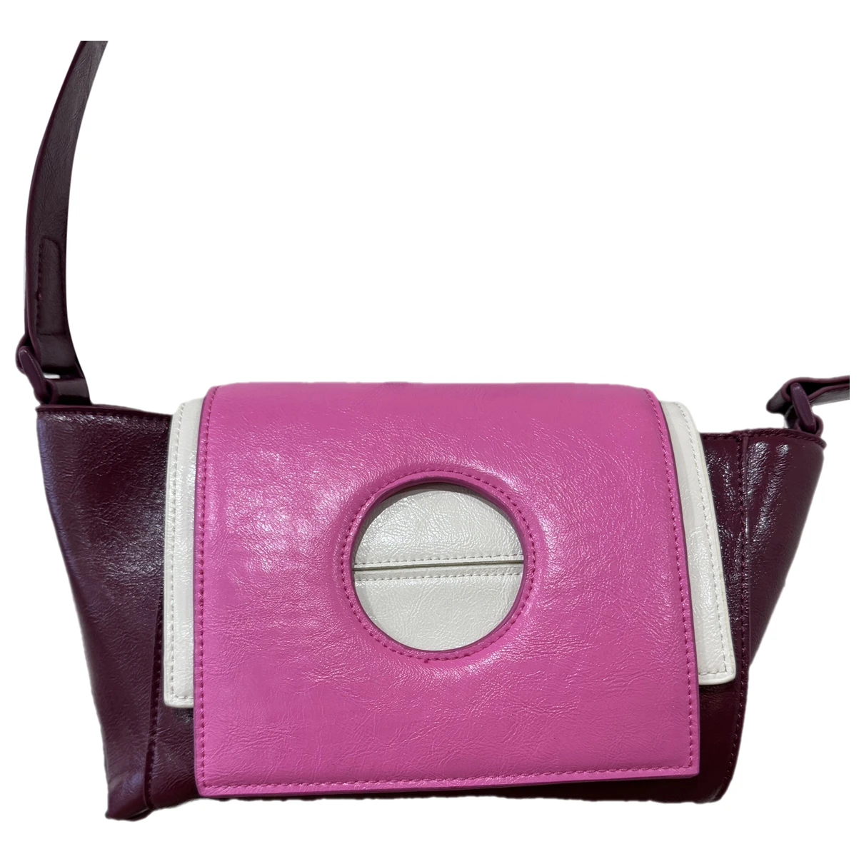 Pre-owned Hvisk Leather Travel Bag In Pink