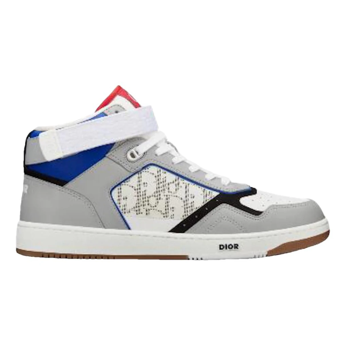 Pre-owned Dior B27 Leather High Trainers In White