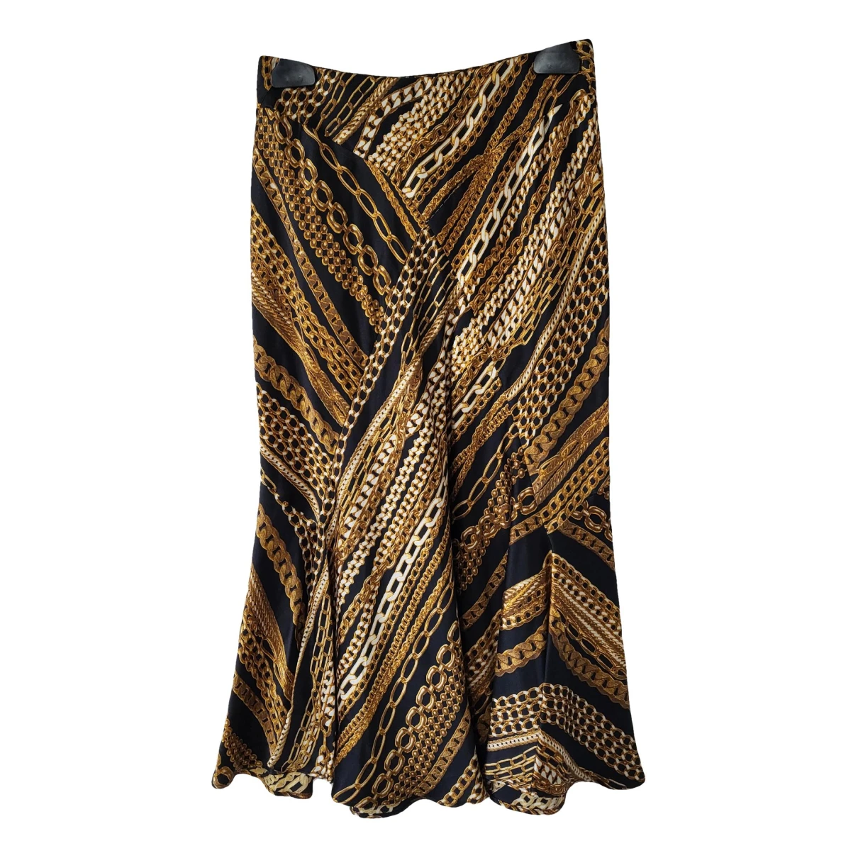Pre-owned Roberto Cavalli Silk Mid-length Skirt In Multicolour