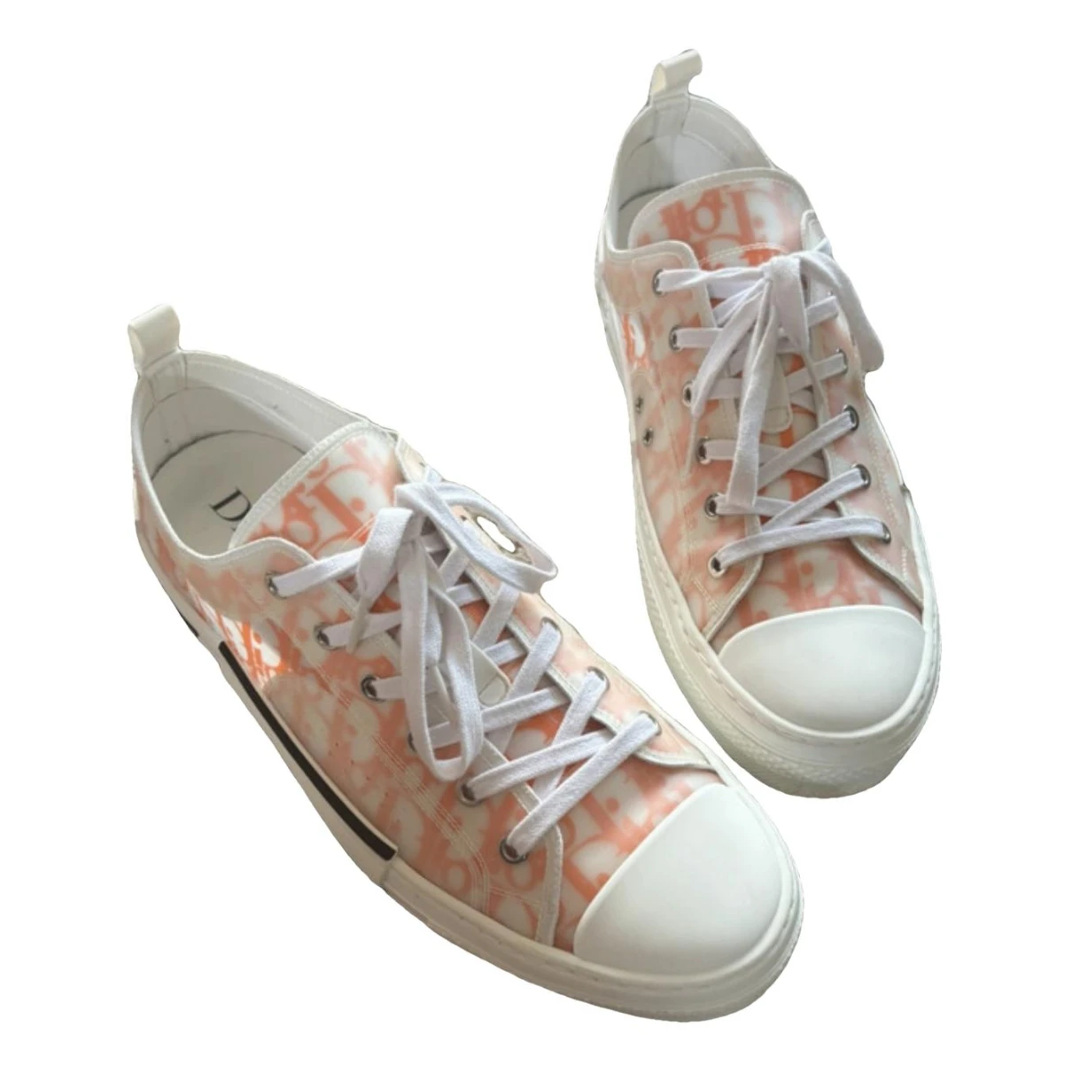 Pre-owned Dior Low Trainers In Orange