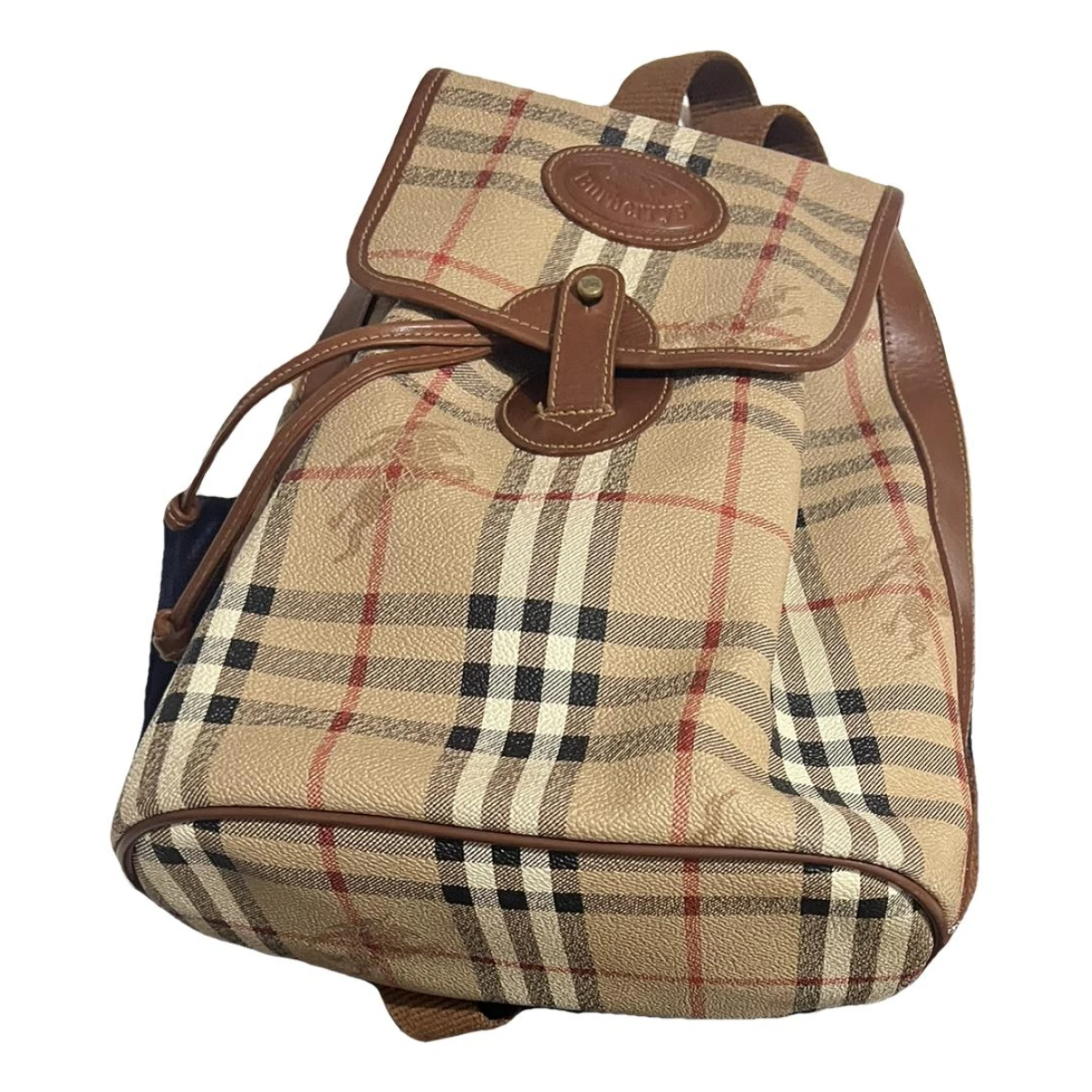 Pre-owned Burberry Cloth Backpack In Multicolour