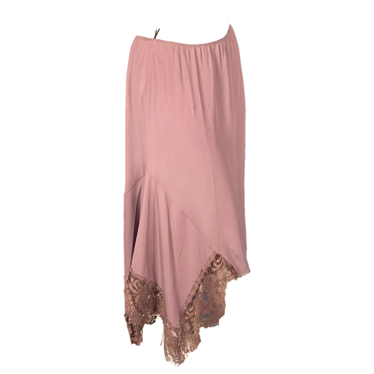 Pre-owned N°21 Silk Mid-length Skirt In Camel
