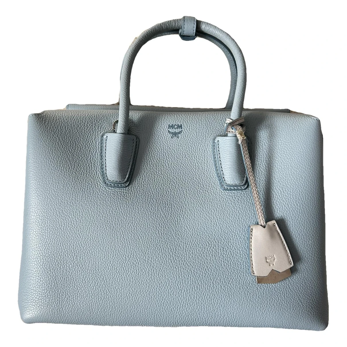 Pre-owned Mcm Milla Leather Handbag In Blue