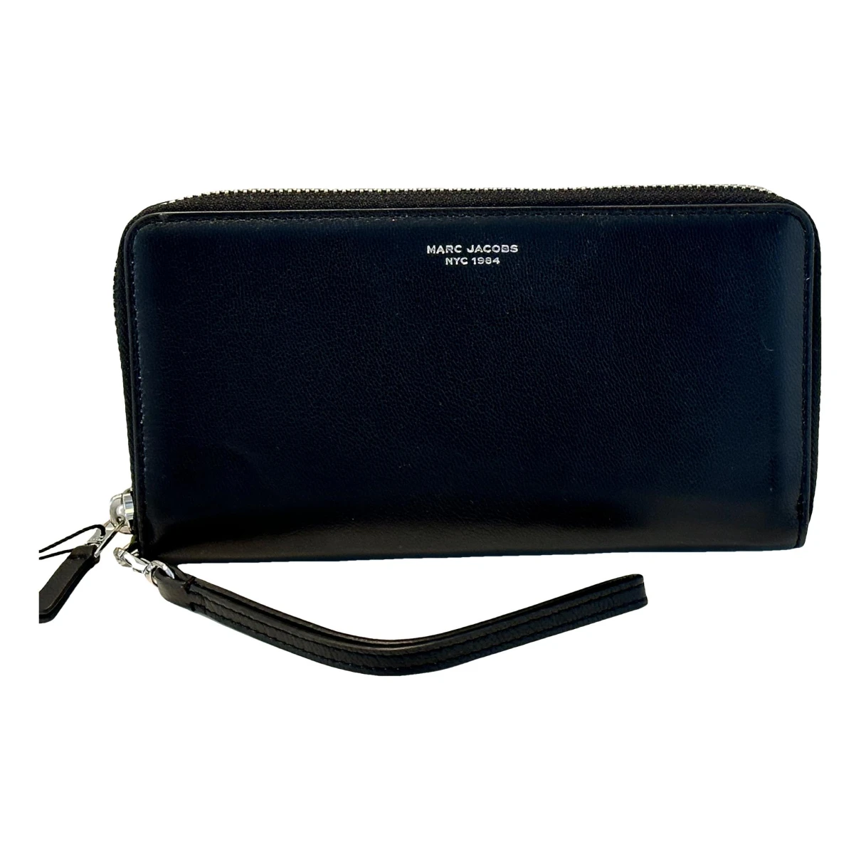 Pre-owned Marc Jacobs Leather Clutch Bag In Black
