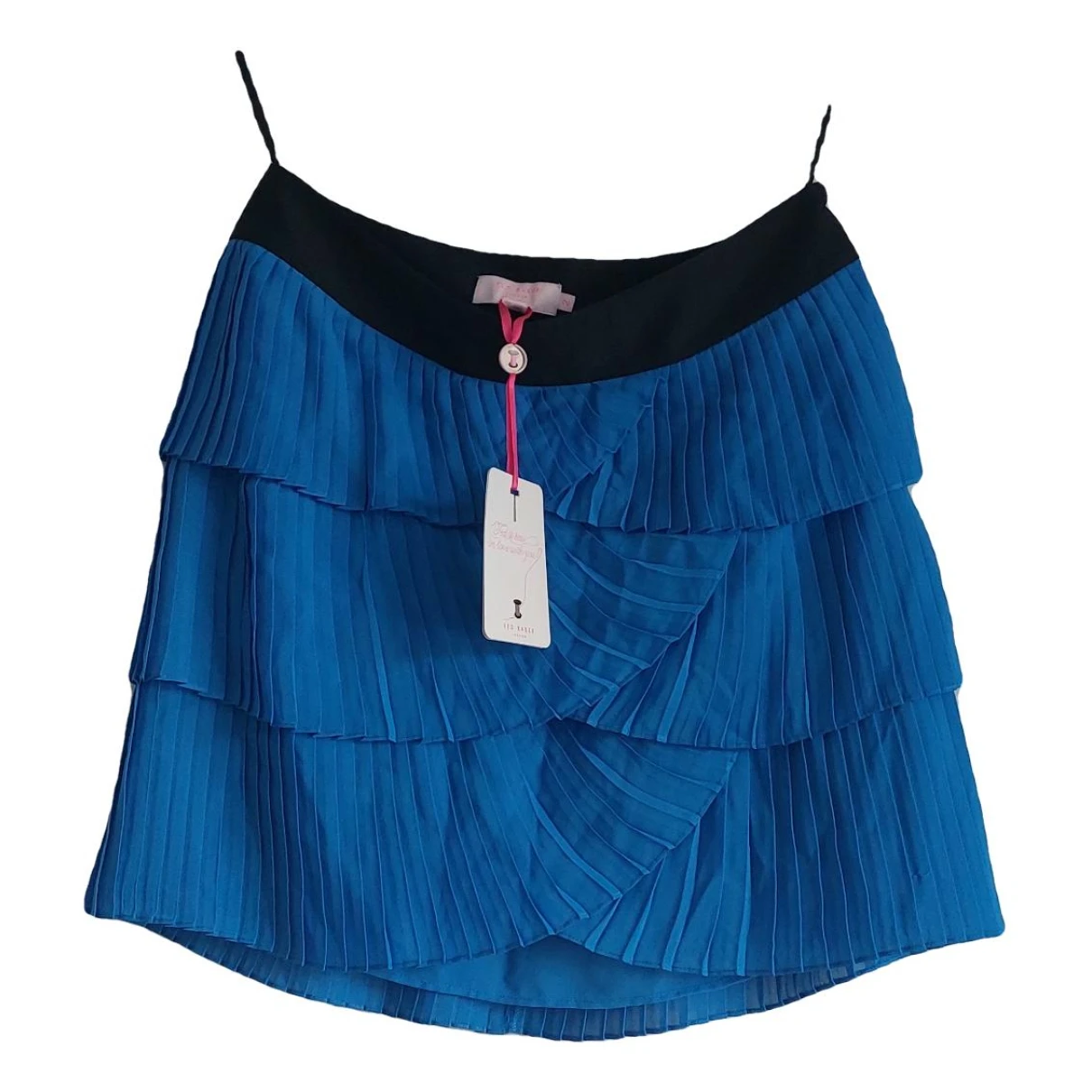 Pre-owned Ted Baker Mini Skirt In Blue