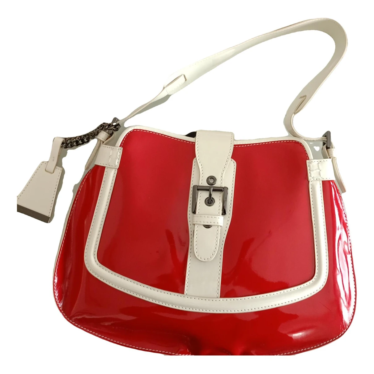 Pre-owned Liviana Conti Patent Leather Handbag In Red