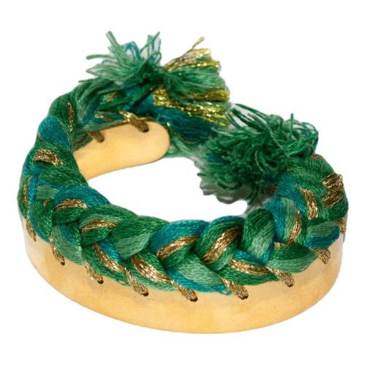 Pre-owned Aurelie Bidermann Do Brasil Bracelet In Green