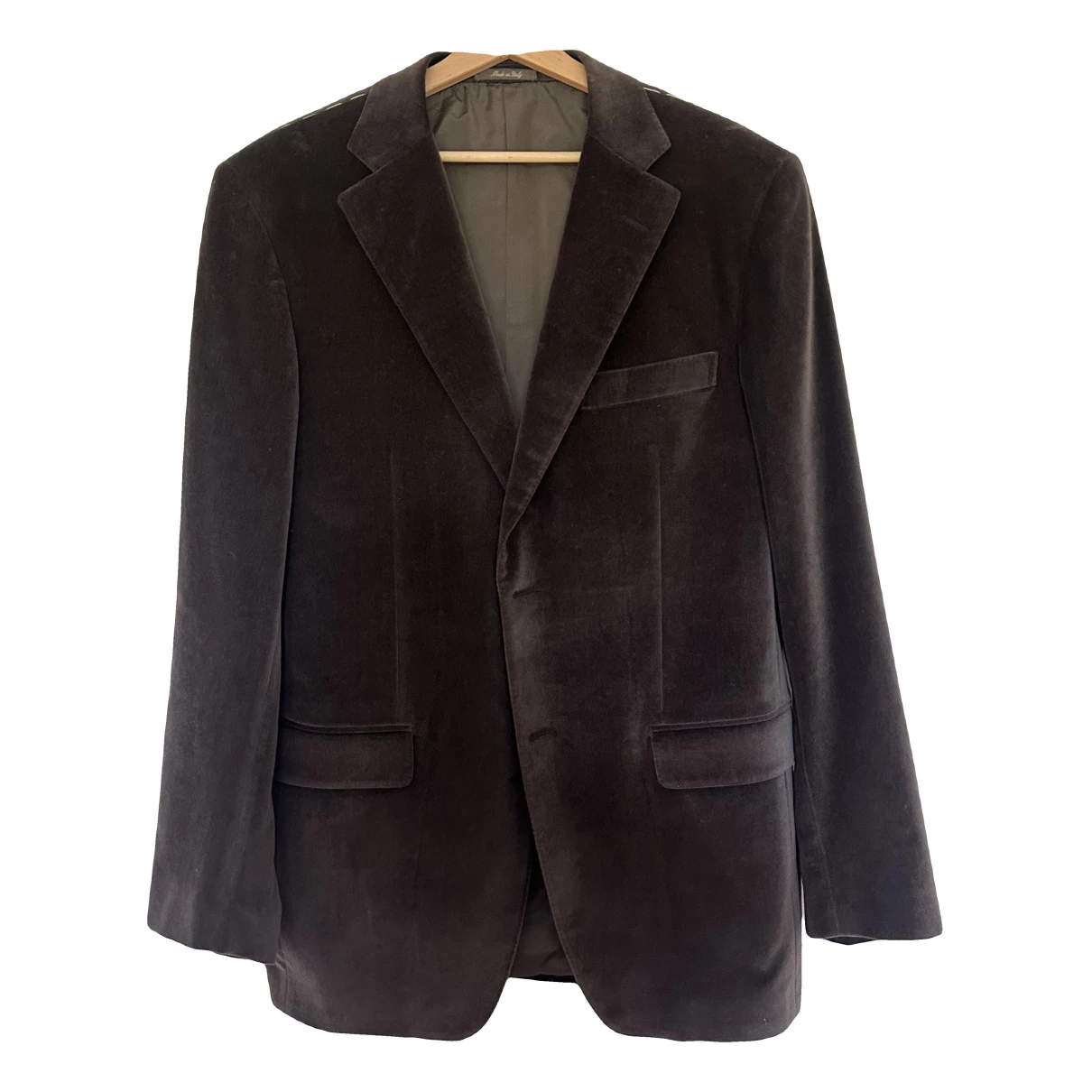 Pre-owned Baldessarini Velvet Suit In Brown