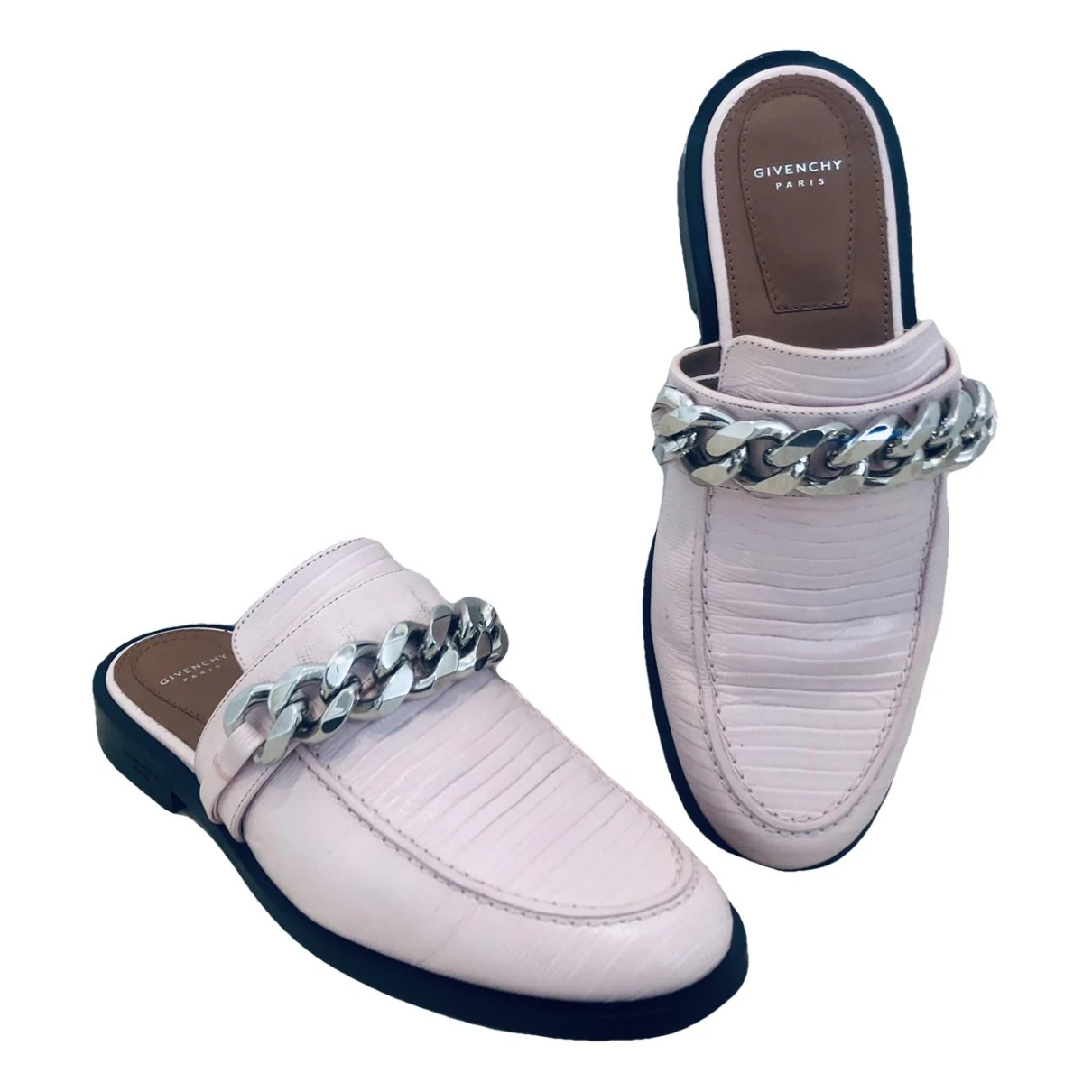 Pre-owned Givenchy Leather Sandals In Pink