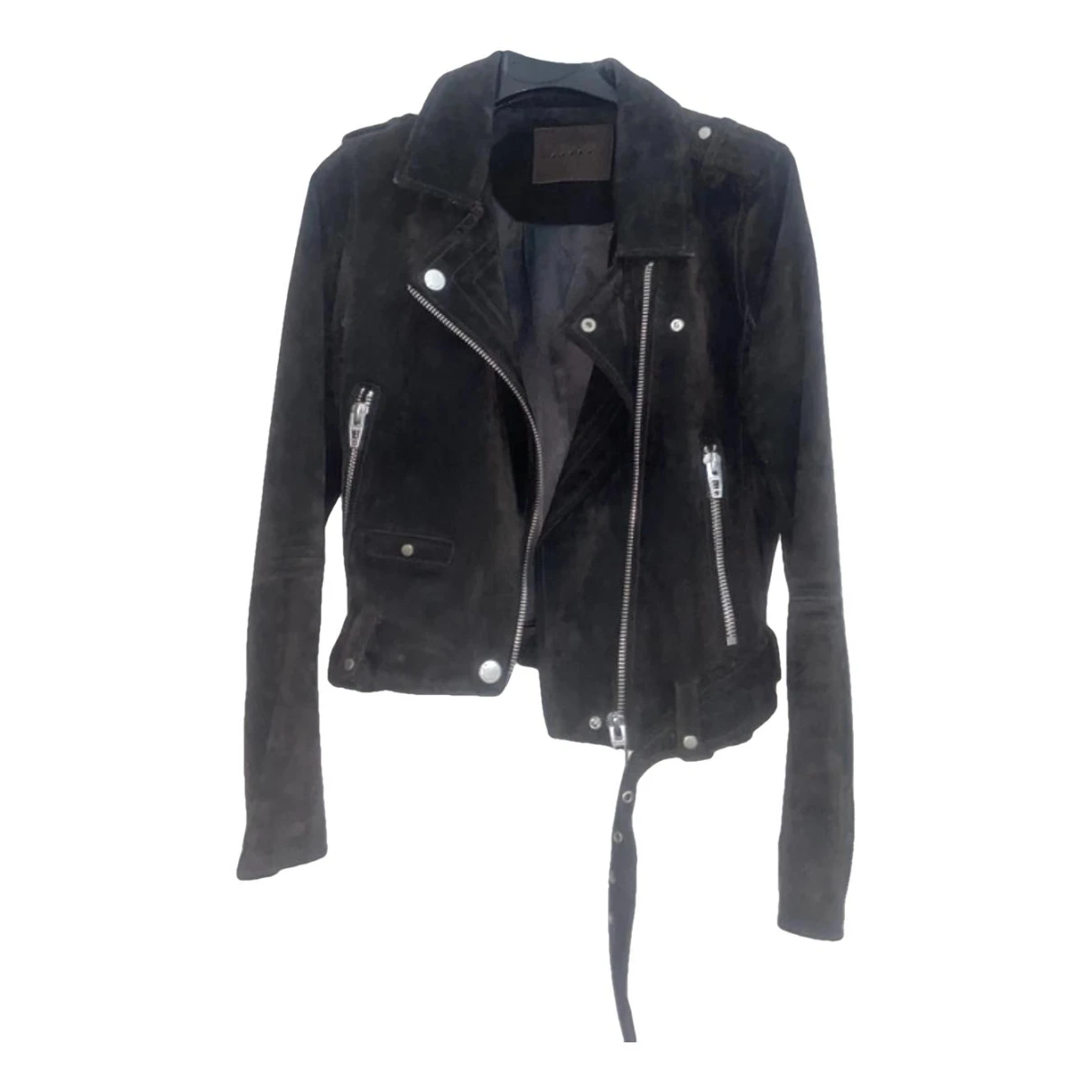 Pre-owned Blanknyc Leather Biker Jacket In Brown