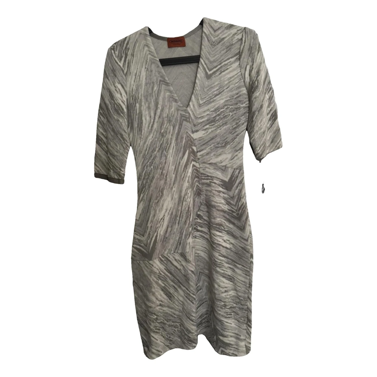Pre-owned Missoni Mini Dress In Grey