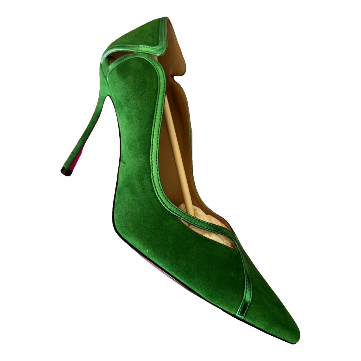 Pre-owned Luciano Padovan Heels In Green
