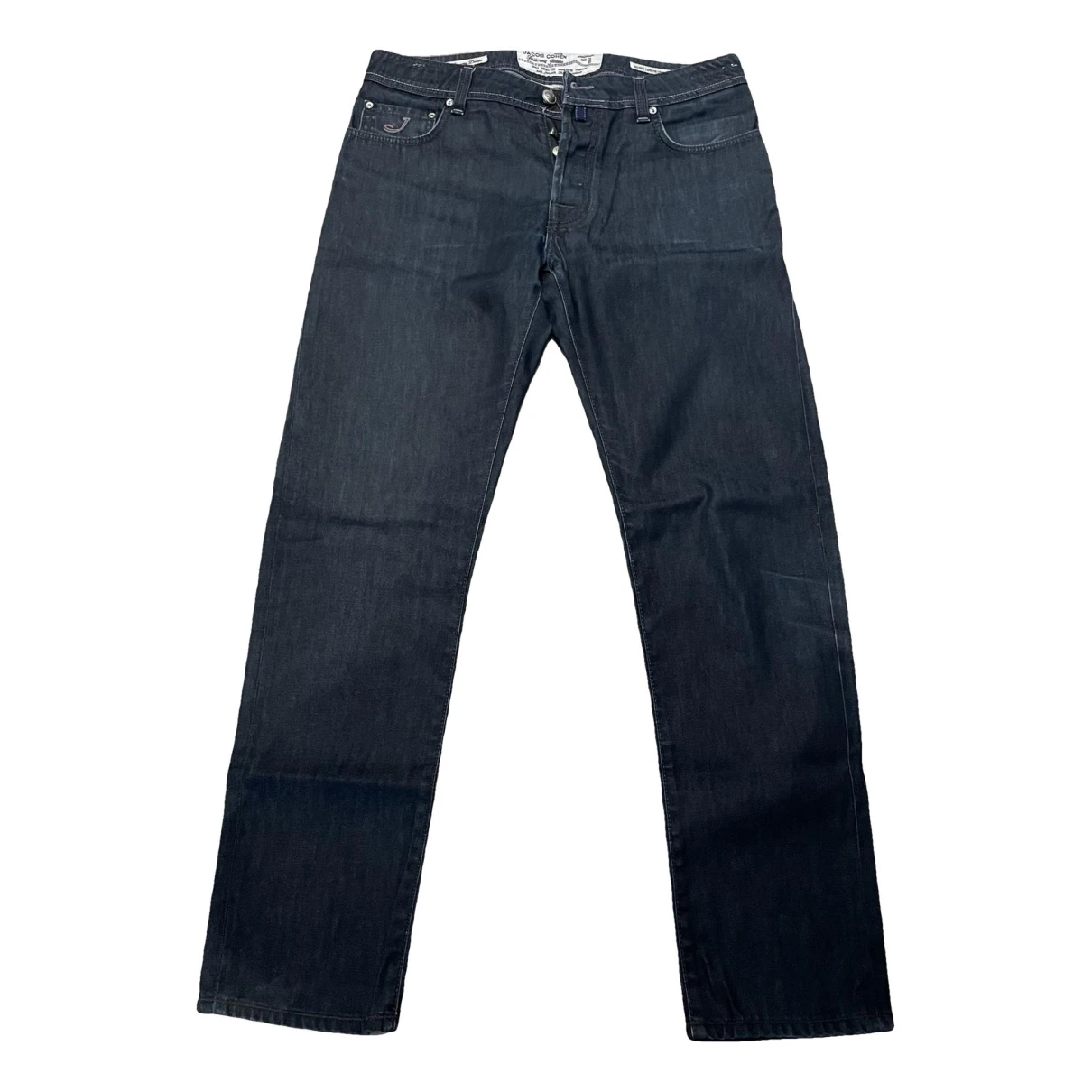 Pre-owned Jacob Cohen Straight Jeans In Navy