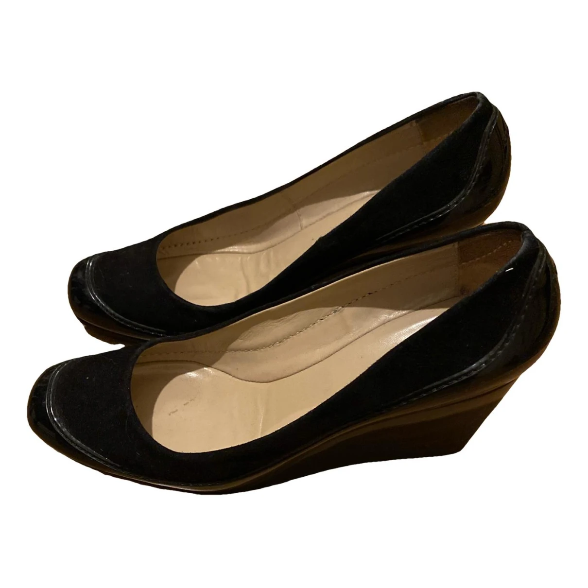 Pre-owned Furla Patent Leather Heels In Black