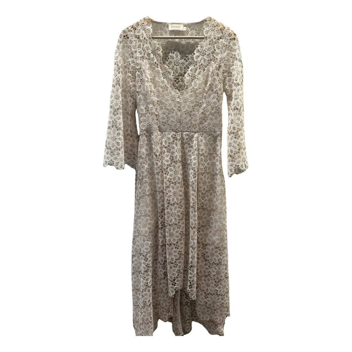 Pre-owned Zimmermann Maxi Dress In White