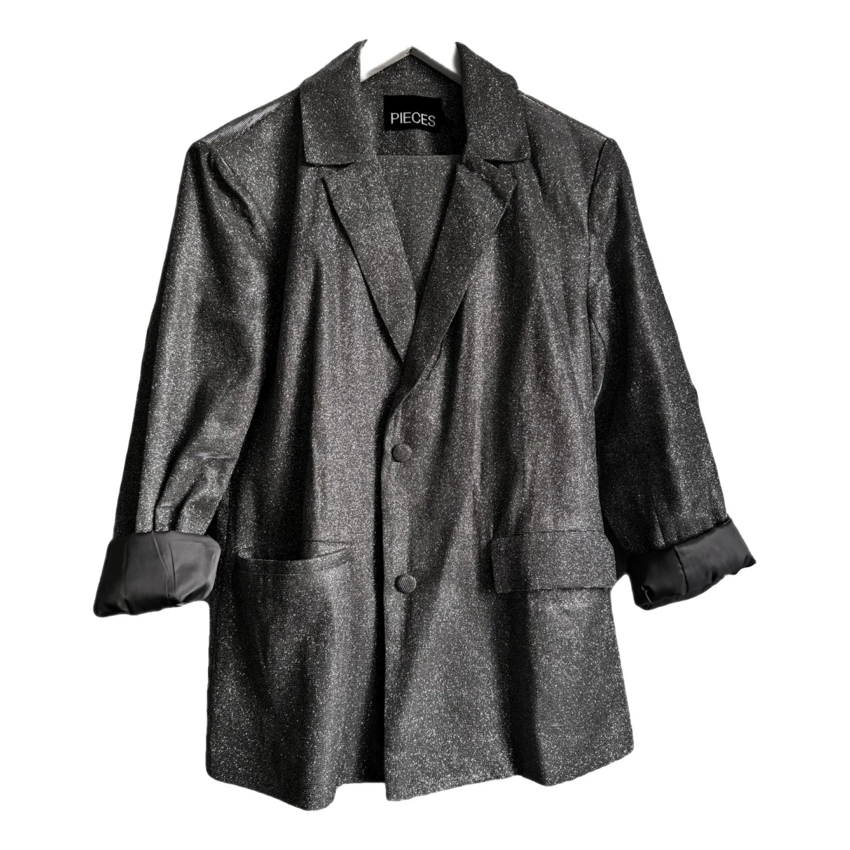 Pre-owned Pieces Coat In Silver