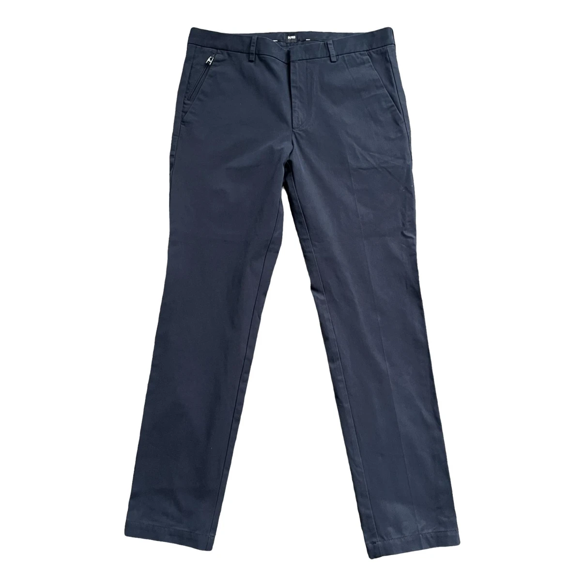 Pre-owned Hugo Boss Trousers In Navy