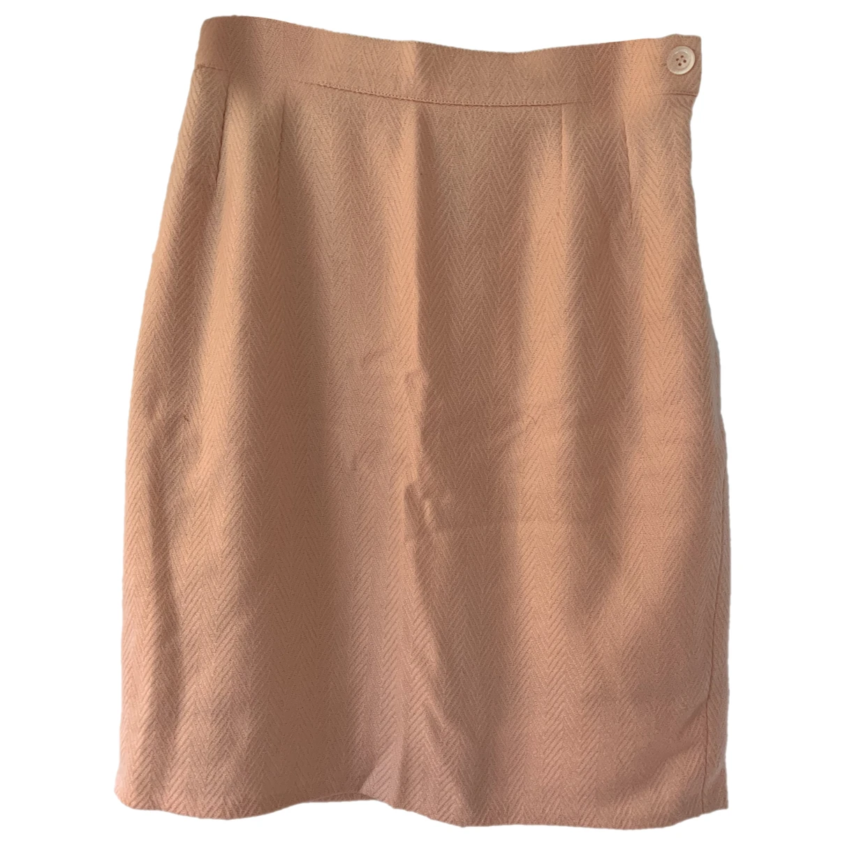 Pre-owned Saint Laurent Wool Mini Skirt In Pink
