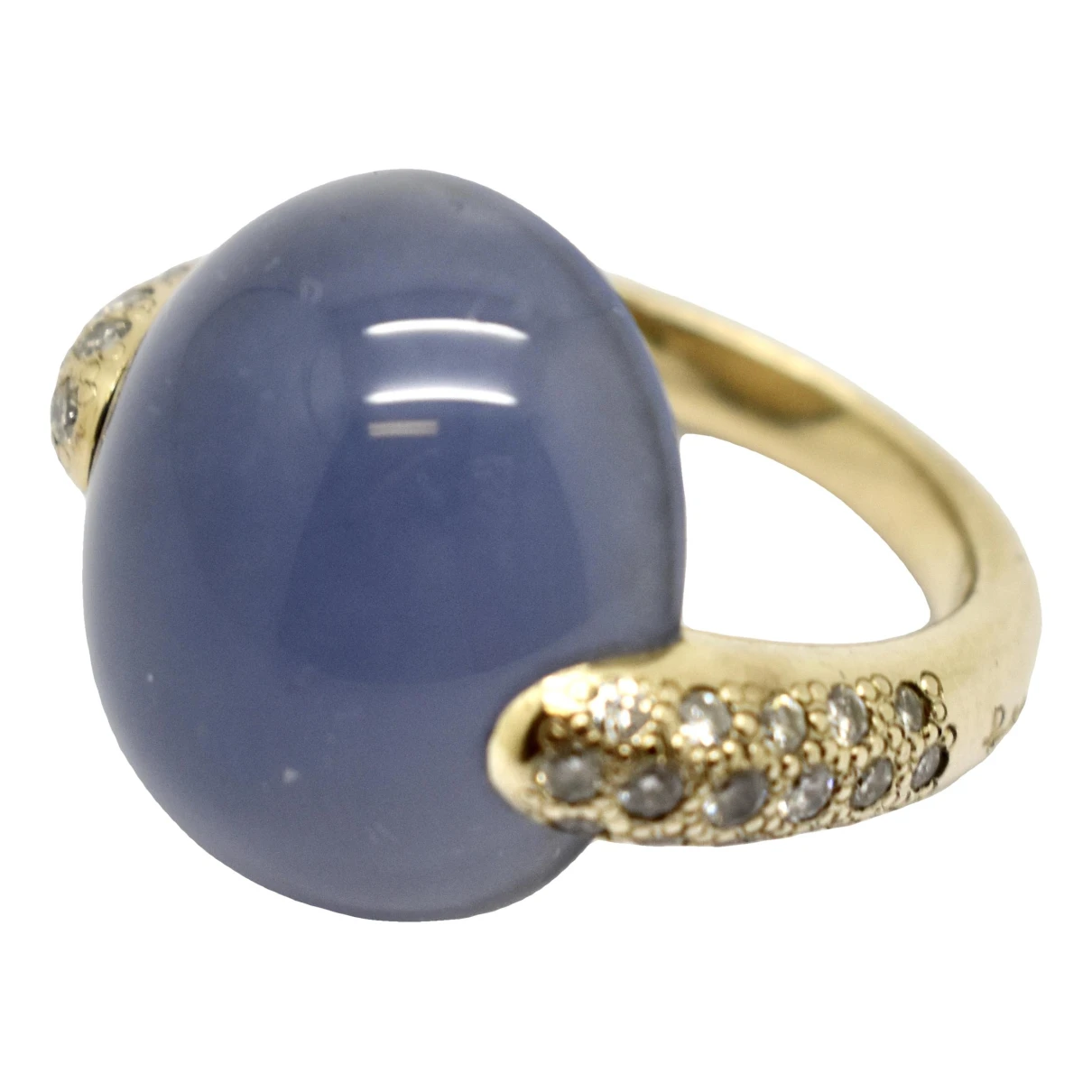 Pre-owned Pomellato Luna White Gold Ring In Purple