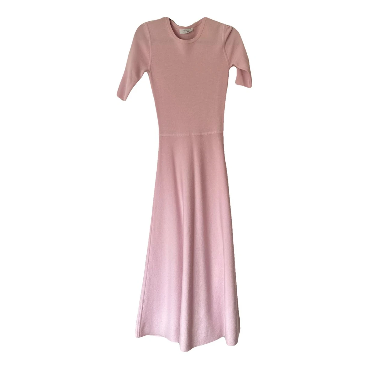 Pre-owned Gabriela Hearst Wool Maxi Dress In Pink