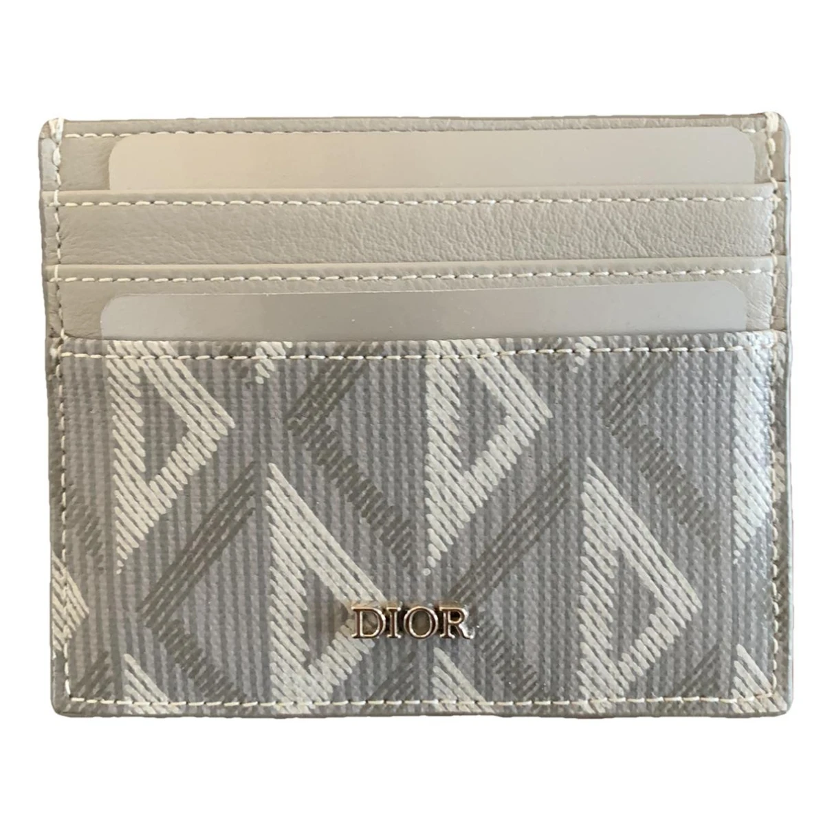 Pre-owned Dior Cloth Small Bag In Grey