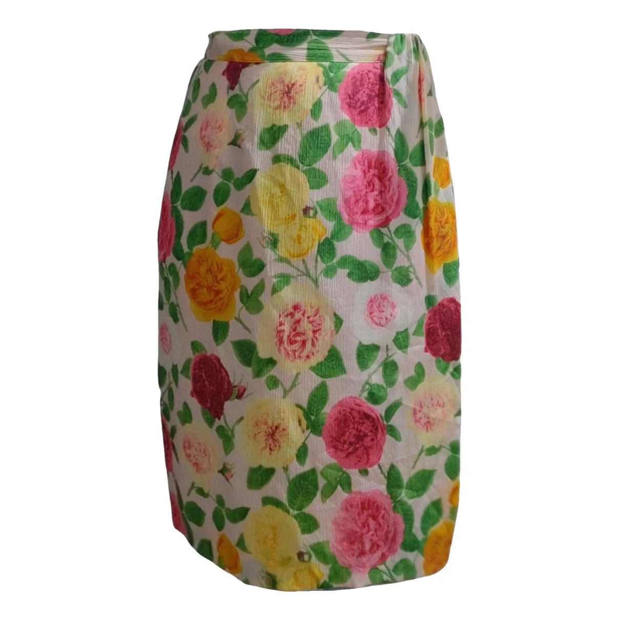 Pre-owned Emanuel Ungaro Silk Mid-length Skirt In Multicolour