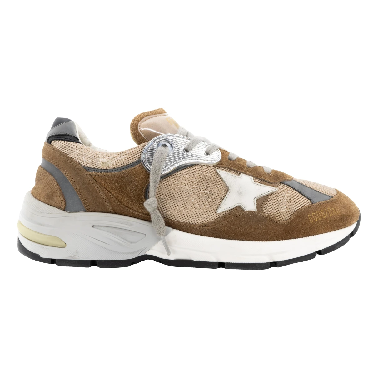Pre-owned Golden Goose Dad-star Trainers In Brown