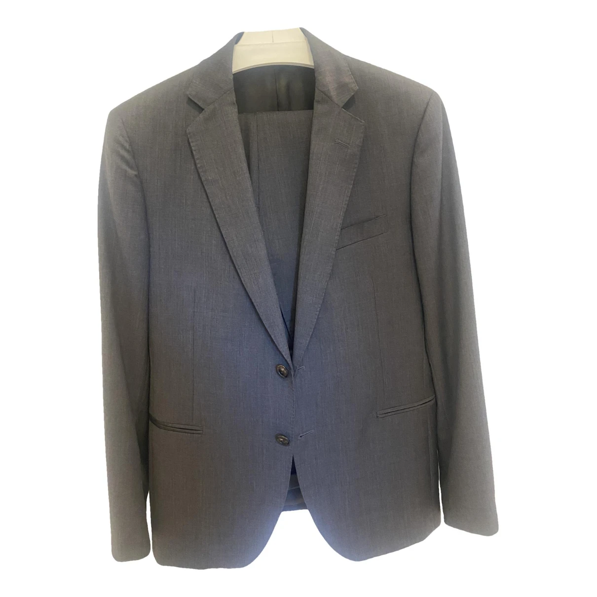 Pre-owned Trussardi Wool Suit In Grey