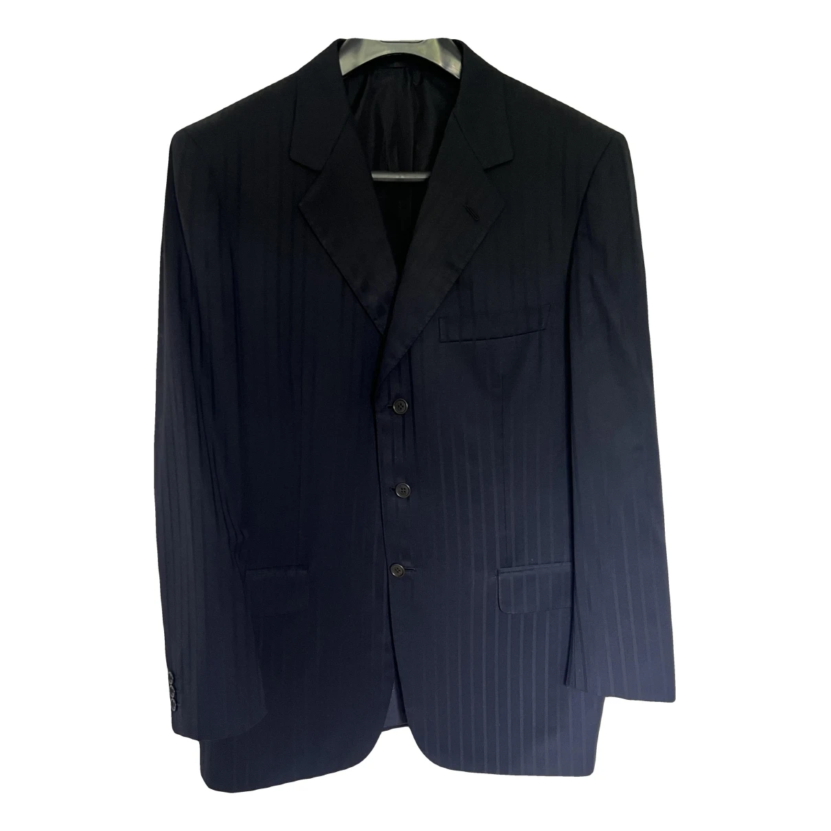 Pre-owned Brioni Silk Suit In Navy