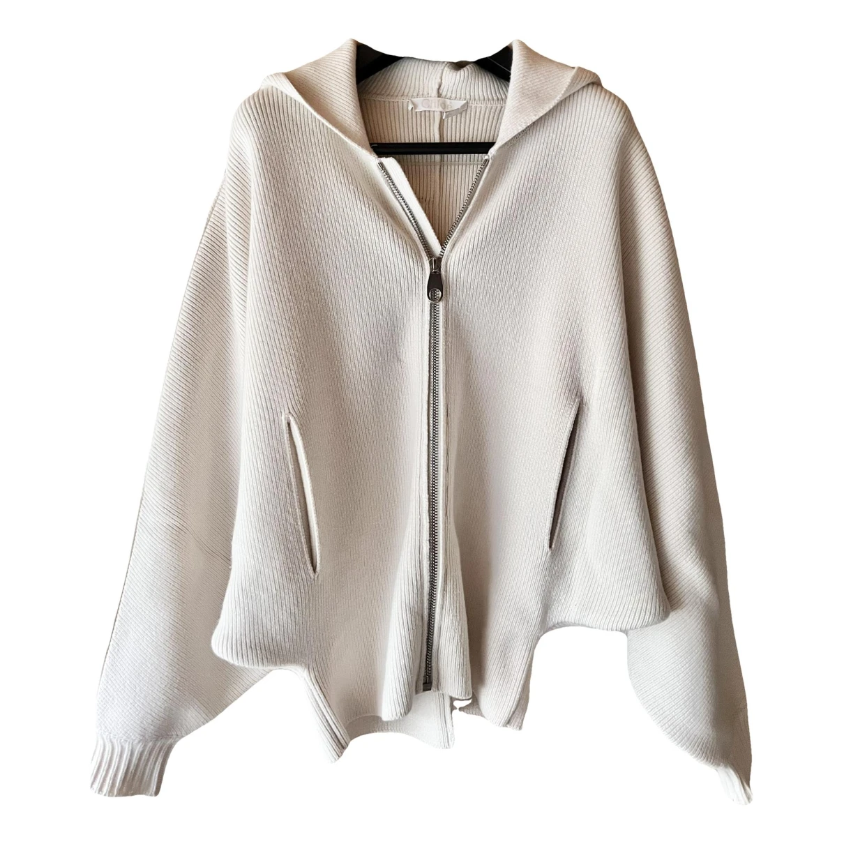 Pre-owned Chloé Cashmere Jacket In Beige