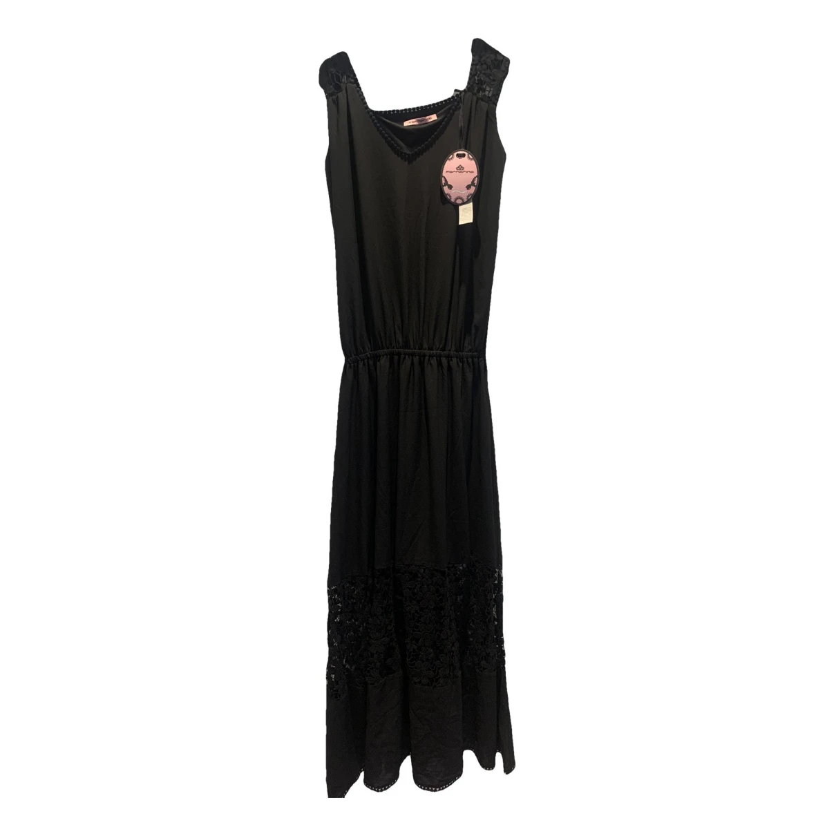 Pre-owned Fornarina Maxi Dress In Black